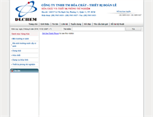 Tablet Screenshot of dlchem.com.vn